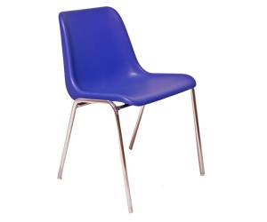 Seduta attesa Esse ESC senza braccioli PPL acciaio blu - 17414