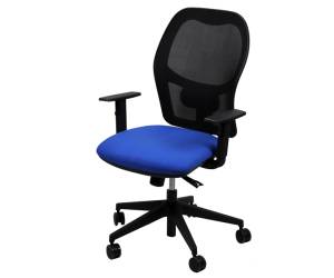 Seduta operativa Hubble HUHU 4 blocchi con braccioli regolabili blu - 17397