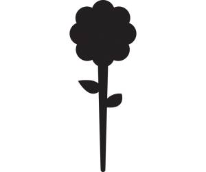 Silhouette Tags formato fiore 15 x 25 cm nero set 5 pezzi - 13538