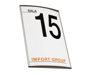 Targa da parete Arkos 10 x 10 cm profilo silver - 13598