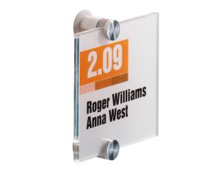 Targa per porte pareti Crystal Sign 10,5 x 10,5 cm - 13583