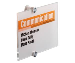 Targa per porte pareti Crystal Sign 21 x 14,8 cm - 13584