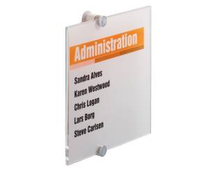 Targa per porte pareti Crystal Sign 21 x 21 cm - 13585