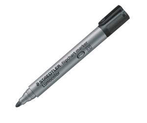 Marcatore Lumocolor Flipchart 356 - a base d'acqua - punta tonda - 2 mm - nero - conf. 10 pezzi - Staedtler - 3569 - 4007817356029 - DMwebShop