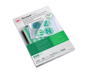 Pouches - A3 - 303 x 426 mm - 2 x 75 micron - A3 - scatola 100 pezzi - GBC - 3200745 - 26595A - DMwebShop