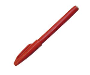 Pennarello Sign Pen S520 punta feltro - punta 2 mm - rosso - conf. 12 pezzi - Pentel - S520-B - 3474370520036 - DMwebShop