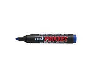 Marcatore Uni Prockey M126 - punta a scalpello da 1 - 5,7 mm - blu - Uni Mitsubishi - M 126 B - 4902778917206 - DMwebShop