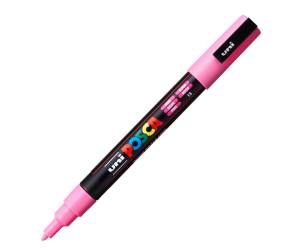 Marcatore a base d'acqua Uni Posca PC3M - punta fine - 0,9 - 1,3 mm - rosa - Uni Mitsubishi - M PC3M RA - 4902778915837 - DMwebShop