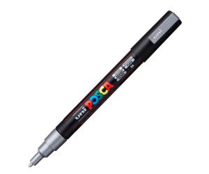 Marcatore a base d'acqua Uni Posca PC3M - punta fine - 0,9 - 1,3 mm - argento - Uni Mitsubishi - M PC3M ARG - 4902778915936 - DMwebShop
