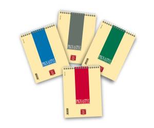 Blocco conf. 10 pezzi - Pignastyl spiralato - 1 rigo - A5 - 80 gr - 60 fogli - Pigna - 02156271R - 8005235434639 - DMwebShop