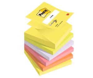 Blocco Super Sticky Z Notes - assortiti neon - R330-NR NEON - 76 x 76 mm - 100 fogli - conf. 6 pezzi - Post-it - 7100296020 - 4064035083694 - DMwebShop