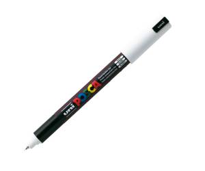 Marcatore a base d'acqua Uni Posca Pen PC1M - punta extra fine - 0,7 mm - bianco - Uni Mitsubishi - M PC1MR BI - 4902778089781 - DMwebShop