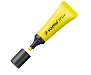 Evidenziatore Neon - punta a scalpello - tratto 2 - 5 mm - colore giallo - conf. 10 pezzi - Stabilo - 72/24 - 4006381401104 - DMwebShop