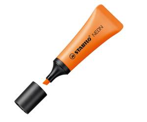 Evidenziatore Neon - punta a scalpello - tratto 2 - 5 mm - colore arancio - conf. 10 pezzi - Stabilo - 72/54 - 4006381401135 - DMwebShop