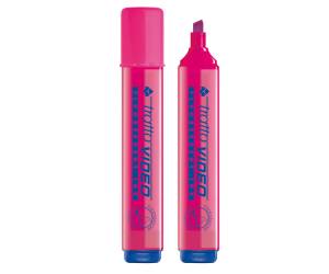 Evidenziatore Video - punta a scalpello - da 1 - 5 mm - fucsia - conf. 12 pezzi - Tratto - 830207 - 8000825830471 - DMwebShop