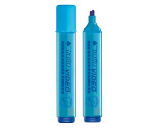 Evidenziatore Video - punta a scalpello - tratto da 1 - 5 mm - azzurro - conf. 12 pezzi - Tratto - 830205 - 8000825003820 - DMwebShop