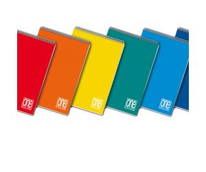 Blocco One Color A5 quadretto 5 mm 60 fogli 60 gr spiralato lato corto - 4977