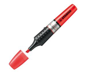 Evidenziatore Luminator punta a scalpello tratto 2,5 mm rosso - 3669