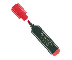 Evidenziatore Textliner 48 punta di 3 differenti larghezze 5,3,1 mm rosso - 6735