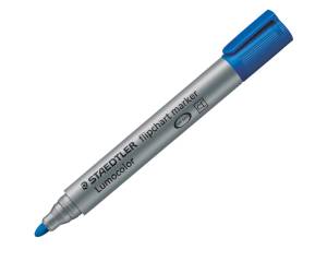 Marcatore Lumocolor Flipchart 356 a base d acqua punta tonda 2 mm blu - 6283