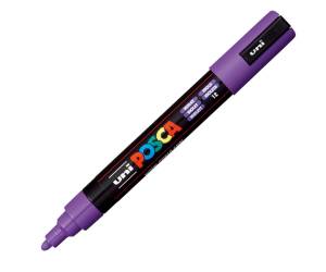 Marcatore a base d acqua Uni Posca PC5M punta tonda media 1,8,2,5 mm viola - 6266