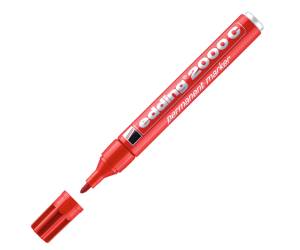 Marcatore permanente 2000C punta conica da 1,5 a 3 mm rosso - 4476