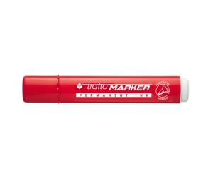 Marcatore permanente Marker punta a scalpello 6,5 mm rosso - 5015