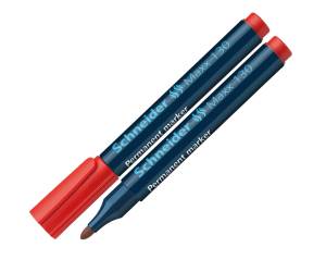 Marcatore permanente Maxx 130 punta conica tratto 1,3 mm rosso - 3813
