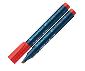 Marcatore permanente Maxx 133 punta a scalpello tratto 1,00,4,00 mm rosso - 4300