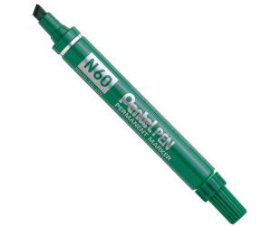 Marcatore permanente N60 punta scalpello verde - 6857