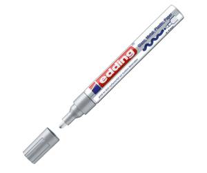 Marcatore permanente a vernice 750 punta tonda da 2 a 4 mm argento - 6235