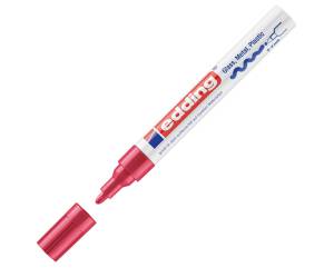 Marcatore permanente a vernice 750 punta tonda da 2 a 4 mm rosso - 4430