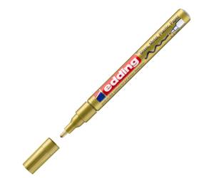 Marcatore permanente a vernice 751 punta tonda fine da 1 a 2 mm oro - 4433