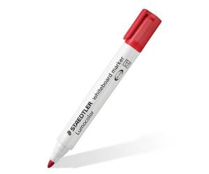 Pennarelli Lumocolor whiteboard 351 punta tonda tratto 2 mm rosso - 2692