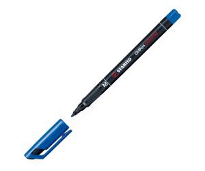 Pennarello OHPen universal permanente 843 punta media 1 mm blu - 4442