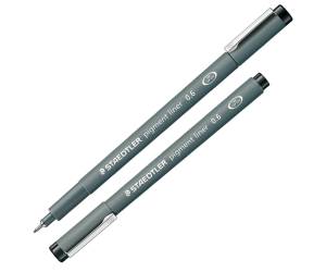 Pennarello Pigment Liner 308 nero 0,6 mm - 2590