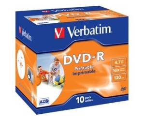 Scatola 10 DVD R Jewel Case 4,7Gb - 7017