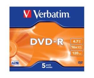 Scatola 5 DVD R Jewel case serigrafato 4,7Gb - 7021