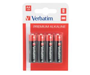 Scatola 4 Pile alkaline stilo AA - Verbatim - 49921 - 23942499213 - DMwebShop