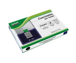 Cuscinetto per timbri - 12,5 x 8,5 cm - blu - Lebez - 1481-BL - 8007509148143 - DMwebShop