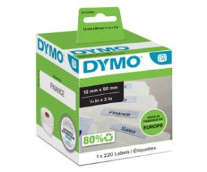 Rotolo 220 etichette LW 990170 - 50 x 12 mm - cartelle sospese - bianco - Dymo - S0722460 - 5411313990172 - DMwebShop