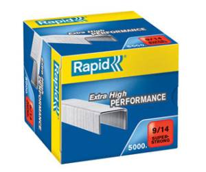 Punti Super Strong alti spessori - 9/14 - acciaio zincato metallo - conf. 5000 pezzi - Rapid - 24871500 - 7313468715007 - DMwebShop