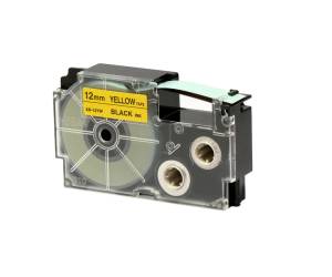 Nastro - 12 mm x 8 mt - nero-giallo - Casio - XR-12YW1-W-DJ - 4971850120353 - DMwebShop