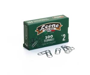 Fermagli zincati - n. 2 - 2,6 cm - Leone - conf. 100 pezzi - conf. 10 pezzi - Leone Dell'era - FZ2 - 44685/A - DMwebShop