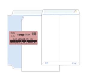 Busta sacco COMPETITOR FSC bianca strip adesivo - 300 x 400 mm - 80 gr - conf. 500 pezzi - Pigna - 002950740 - 8006873159007 - DMwebShop