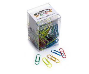 Fermagli metallizzati - lunghezza 32 mm - n. 4 - colori assortiti conf. 250 pezzi - Leone dell'era - FX25 - 8007979003126 - DMwebShop