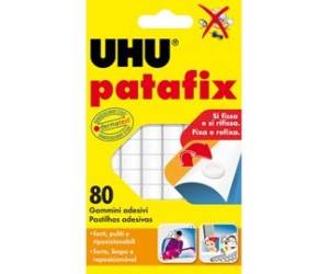 Supporti in gomma adesiva Patafix - bianco - conf. 80 pezzi - Uhu - D1620 - 64792 - 4026700417104 - DMwebShop