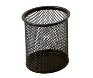 Bicchieri portapenne - rete metallica - 8,5 x 10 cm - nero - Lebez - 1221-N - 8007509036952 - DMwebShop