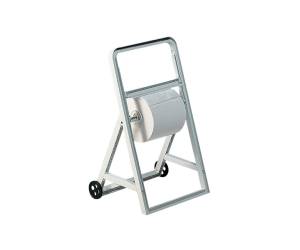 Dispenser a cavalletto con ruote per bobine asciugatutto - ABS - 51,5 x 47 x 91 cm - bianco - Mar Plast - A56611 - 8020090003387 - DMwebShop