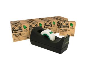 Dispenser C38 per nastri fino a 33 mt - 14 rotoli Magic 900 inclusi - nero - Scotch - 7100046486 - 4046719349302 - DMwebShop